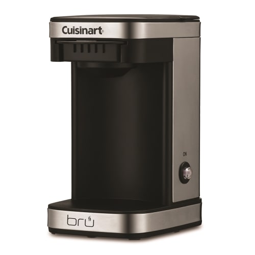 Cuisinart Bru 1-Cup Coffeemaker, Black and Stainless Steel